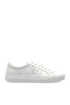 White Sneakers with printed logo Versace Jeans Couture